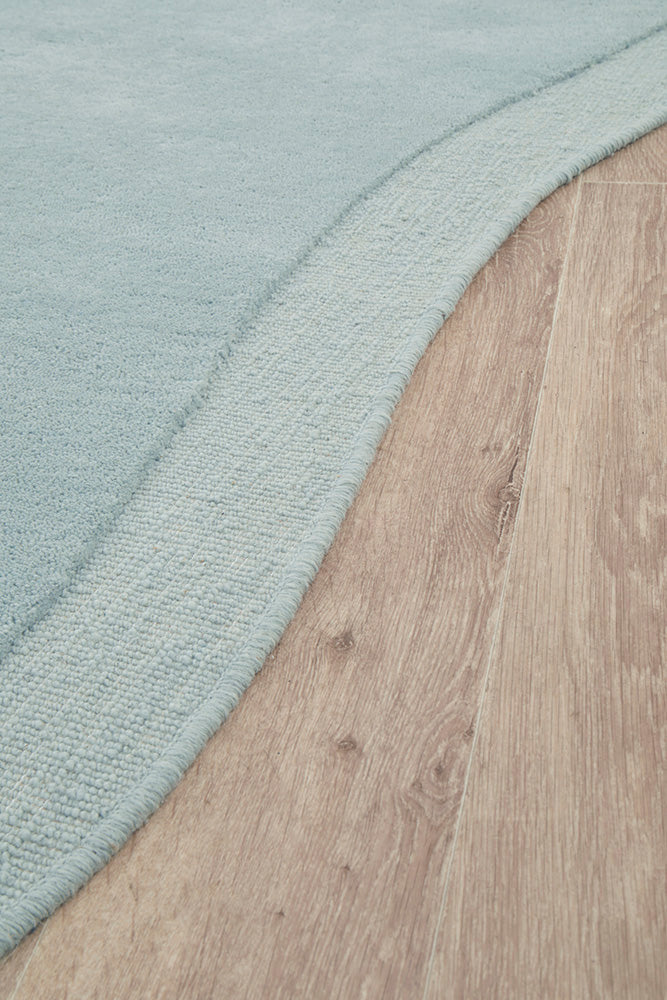 Thalia Sky Blue Wool Rug