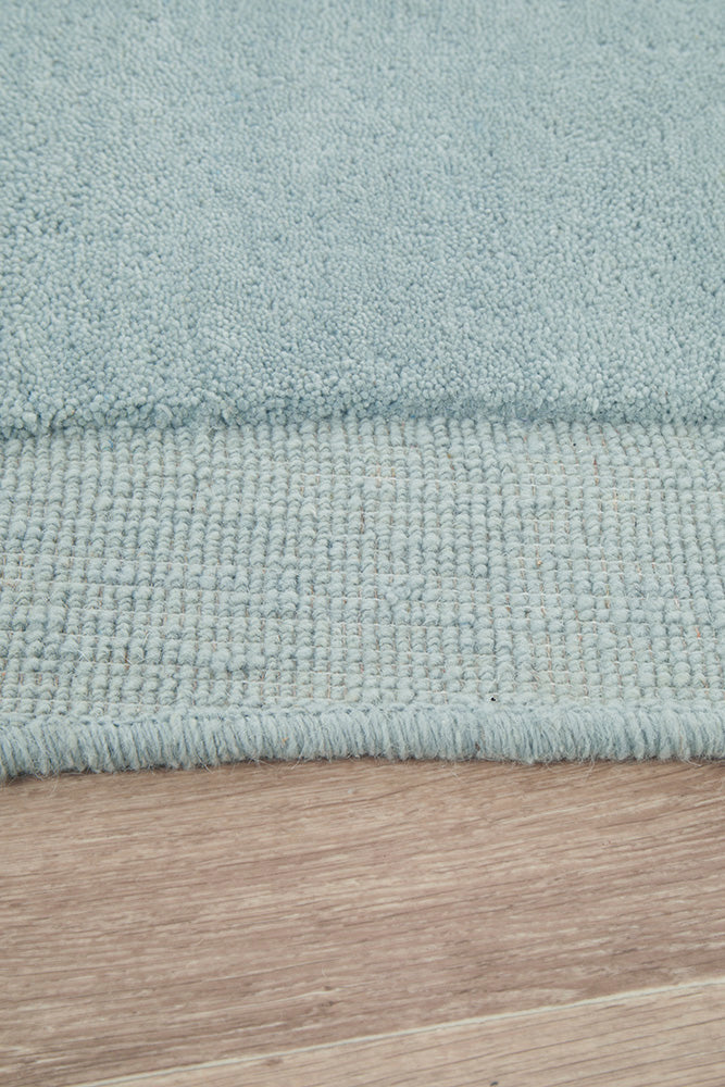 Thalia Sky Blue Wool Rug