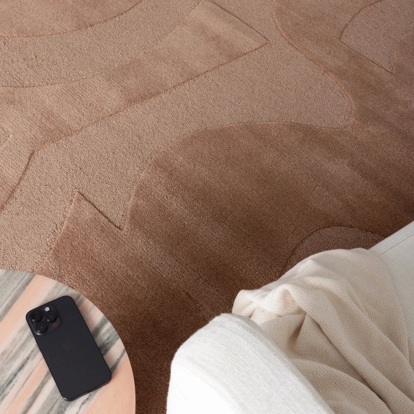Arlen Peach Wool Rug