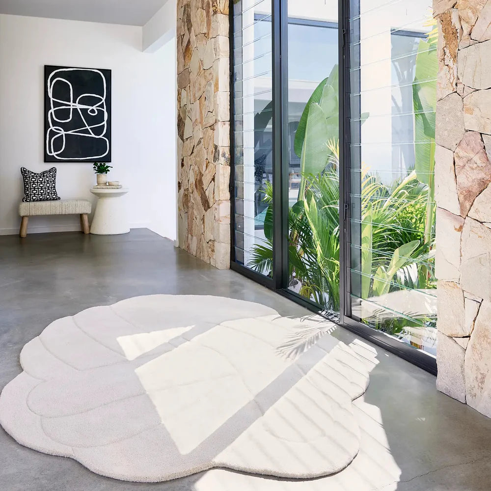 Pebble Beige Wool Rug