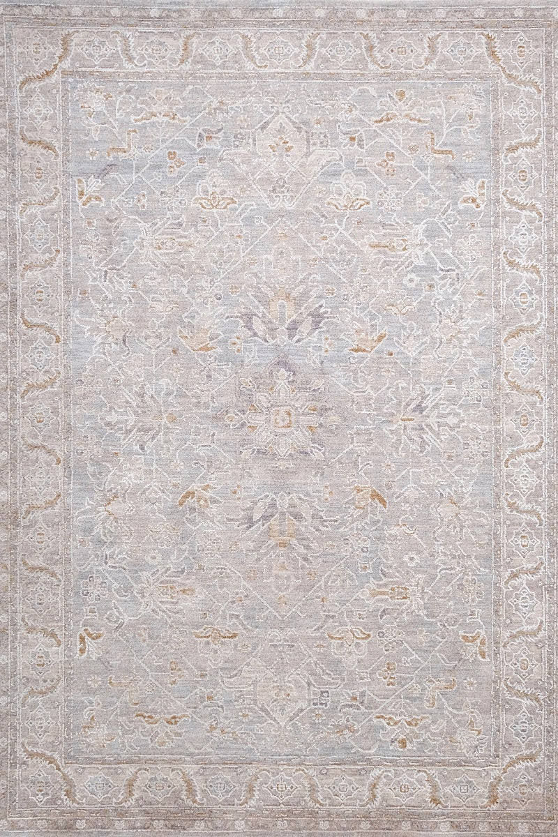 Luxor Beige Blue Transitional Rug
