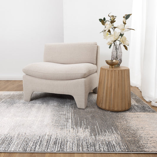 Dandy Grey Beige Lines Rug