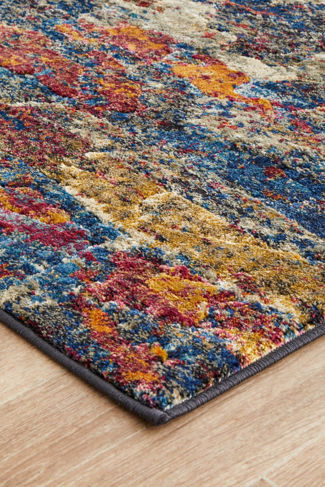 Nocturne Midnight Multicolor Runner Rug