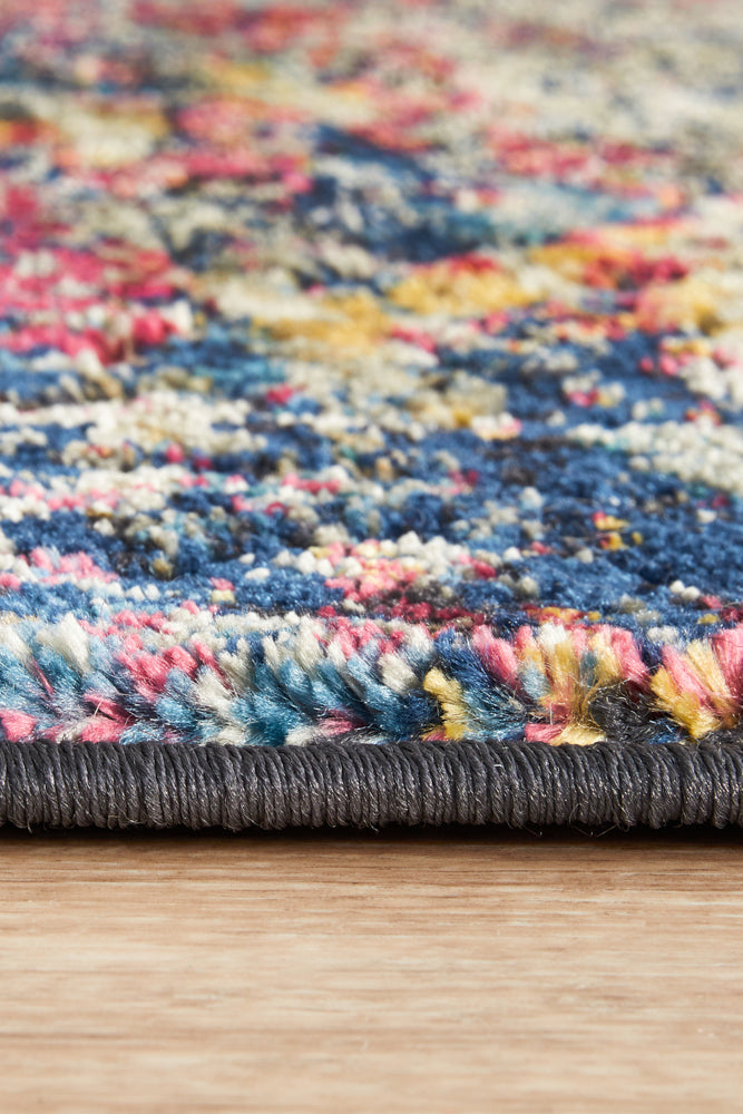 Nocturne Midnight Multicolor Runner Rug