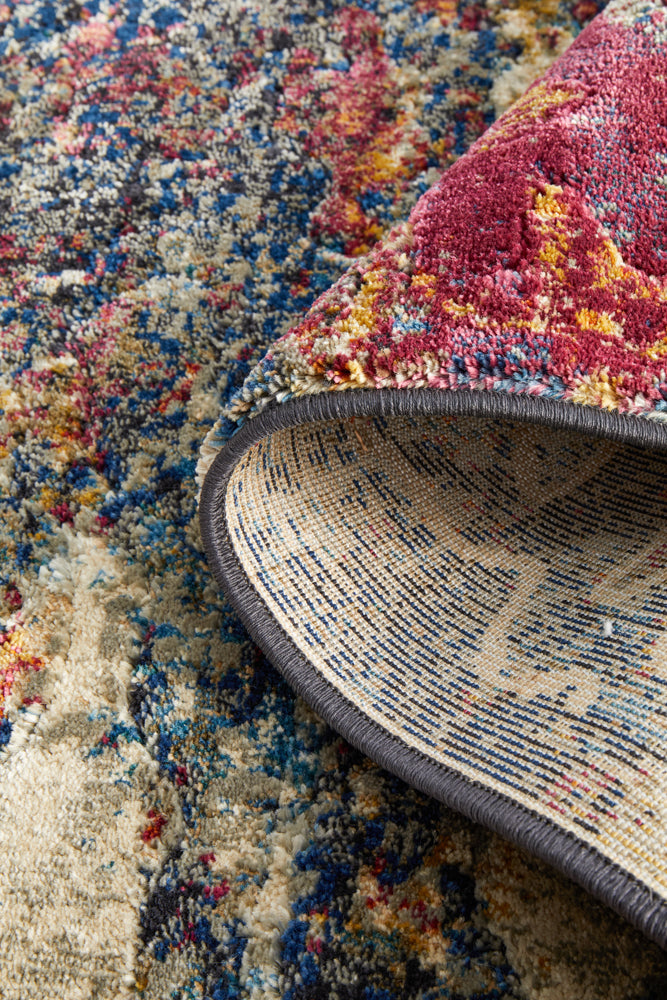 Nocturne Midnight Multicolor Runner Rug