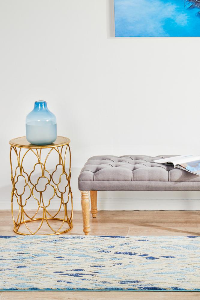 Nocturne Blue Runner Rug