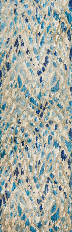 Nocturne Blue Runner Rug