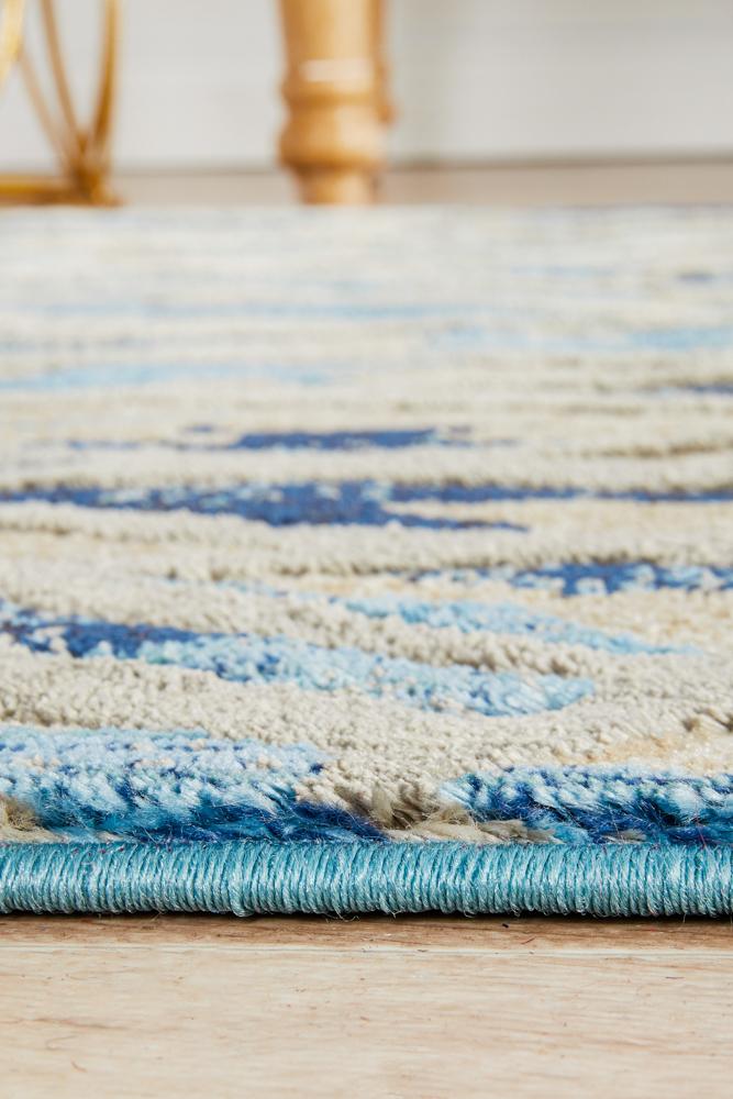 Nocturne Blue Runner Rug