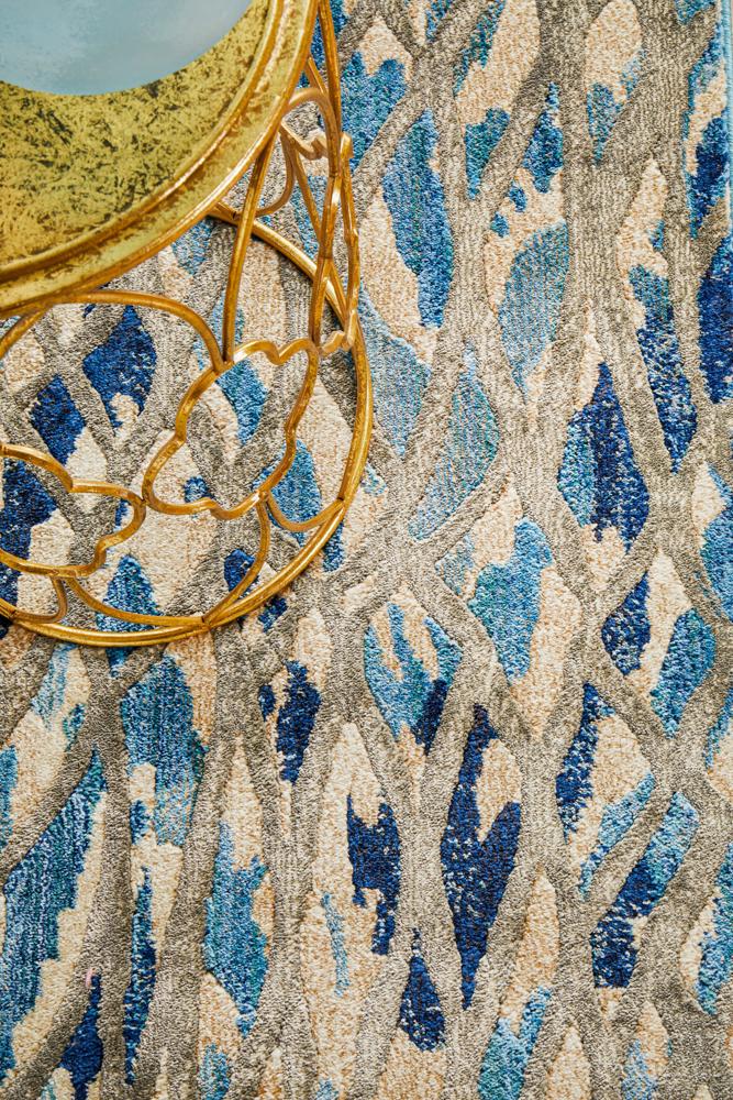 Nocturne Blue Runner Rug