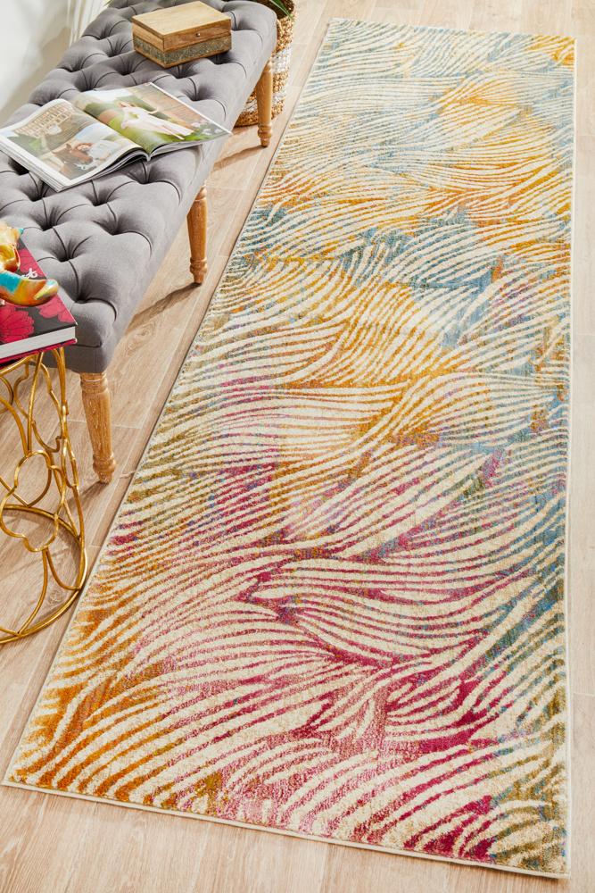 Nocturne Oat Multicolor Runner Rug