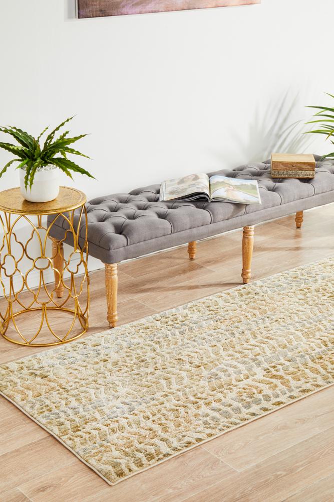 Nocturne Green Runner Rug