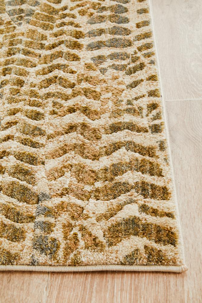 Nocturne Green Runner Rug