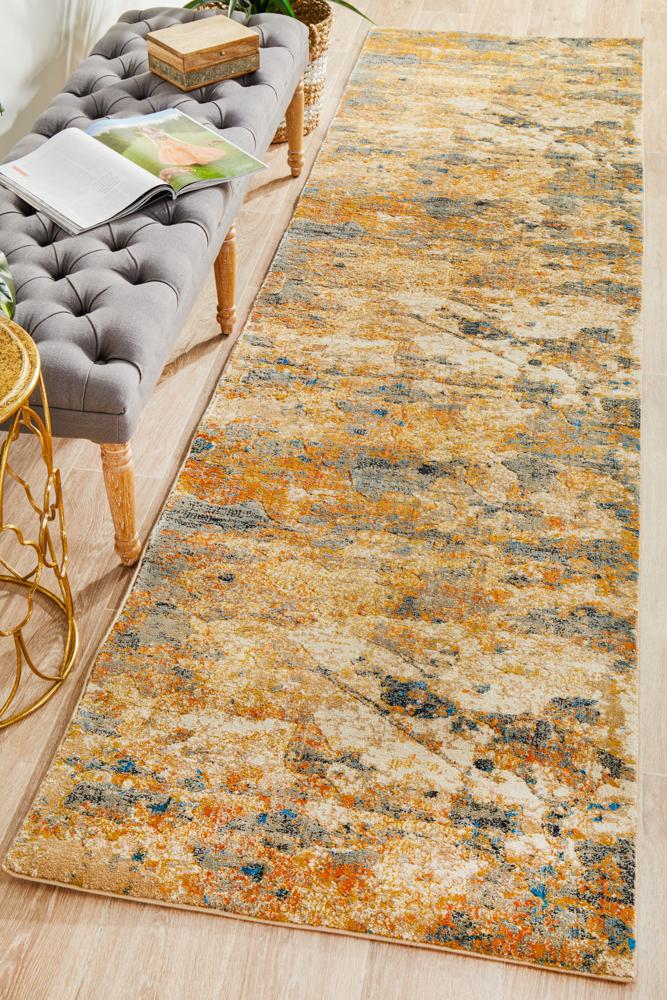Nocturne Rust Multicolor Runner Rug