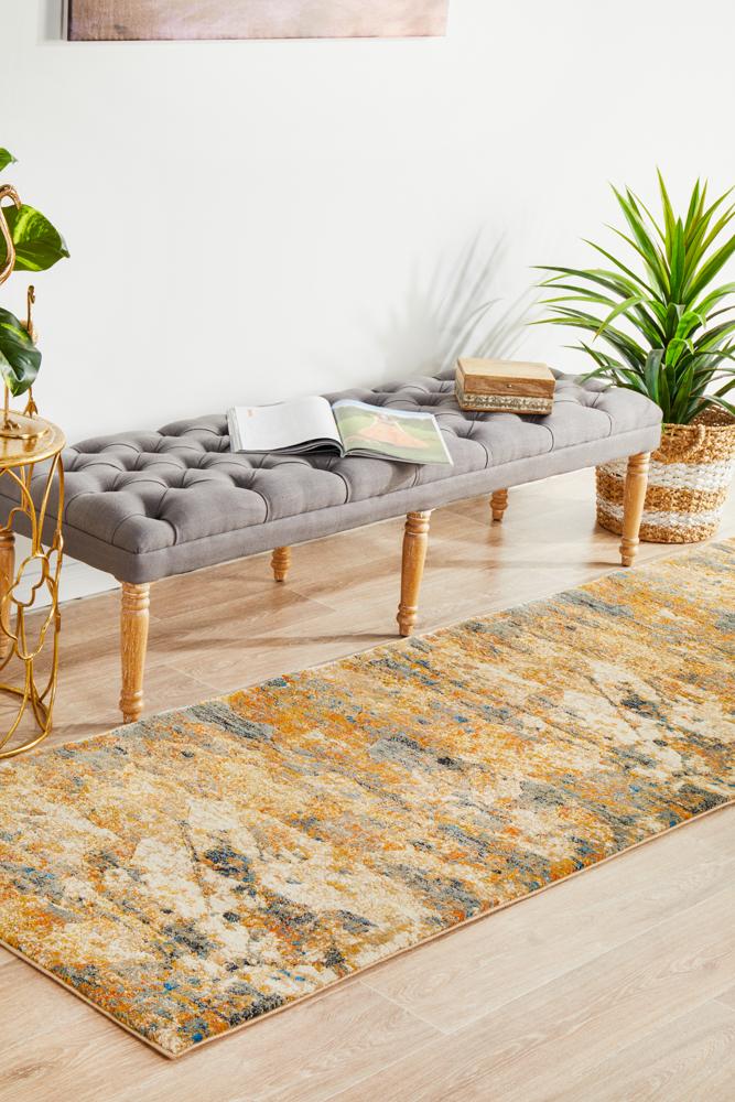 Nocturne Rust Multicolor Runner Rug