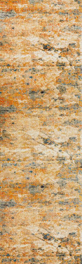 Nocturne Rust Multicolor Runner Rug