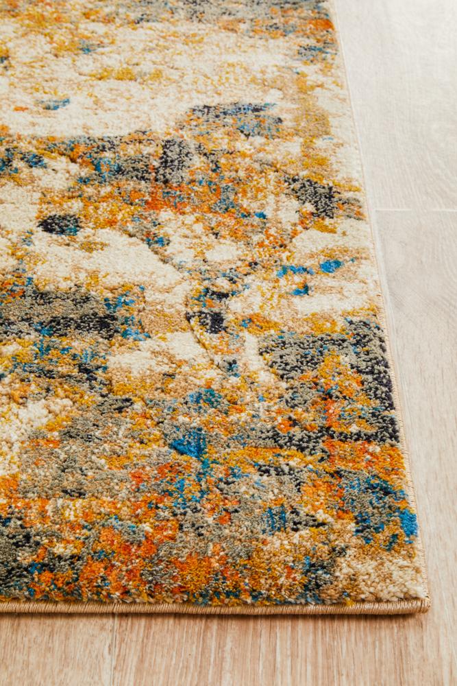 Nocturne Rust Multicolor Runner Rug