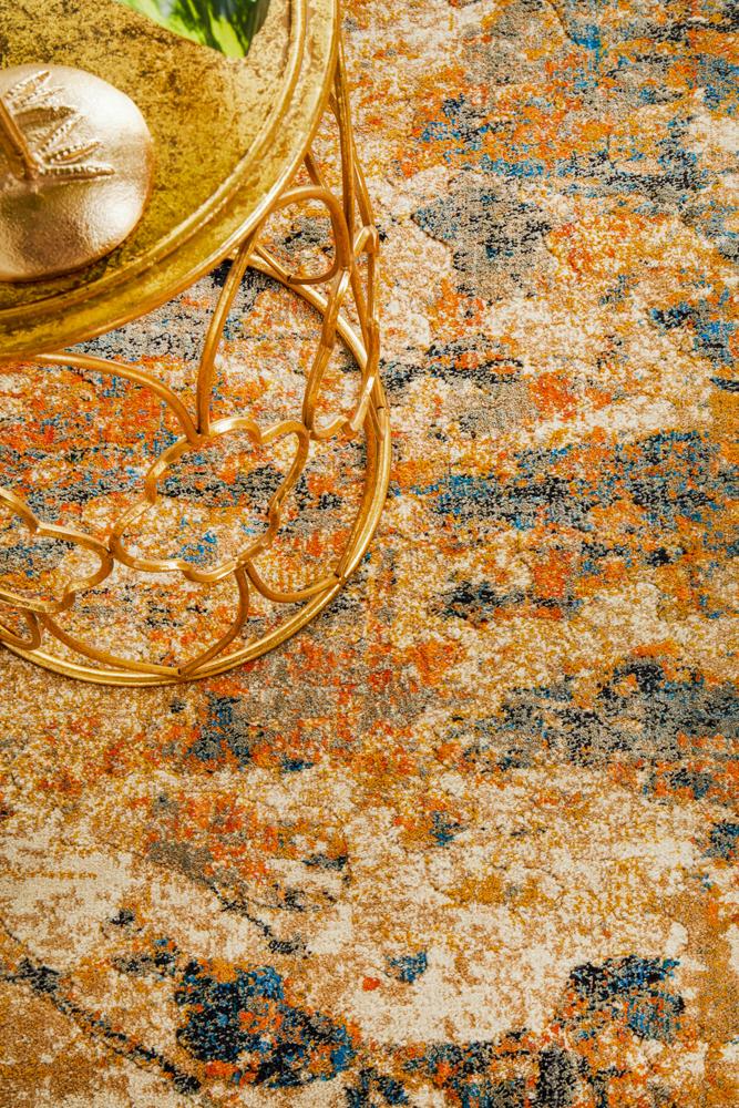 Nocturne Rust Multicolor Runner Rug