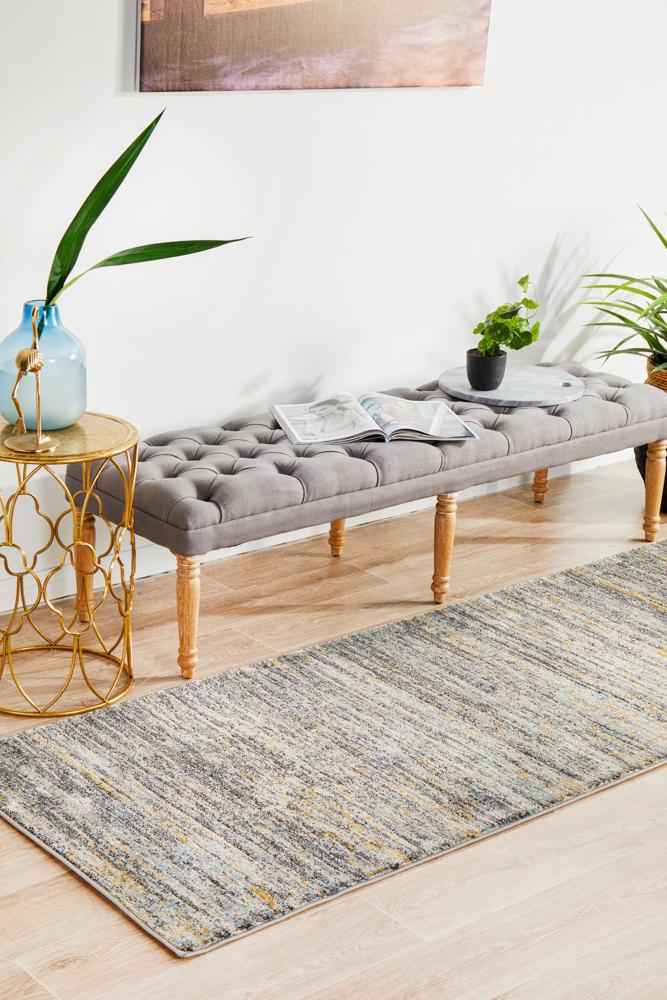 Nocturne Slate Multicolor Runner Rug