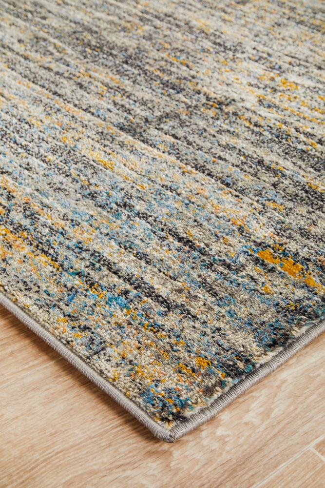 Nocturne Slate Multicolor Runner Rug
