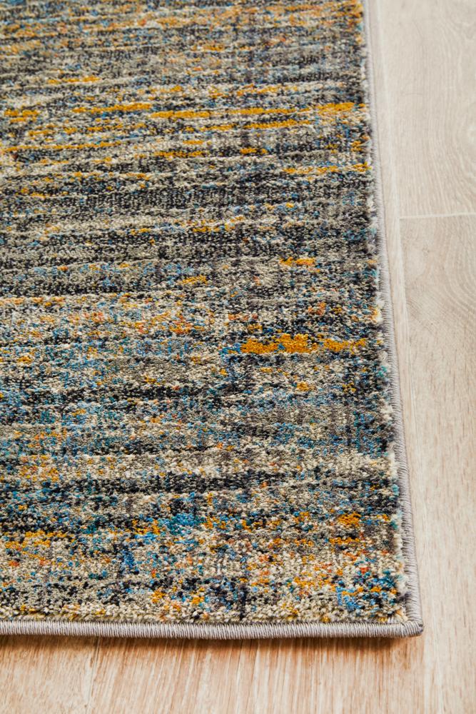 Nocturne Slate Multicolor Runner Rug