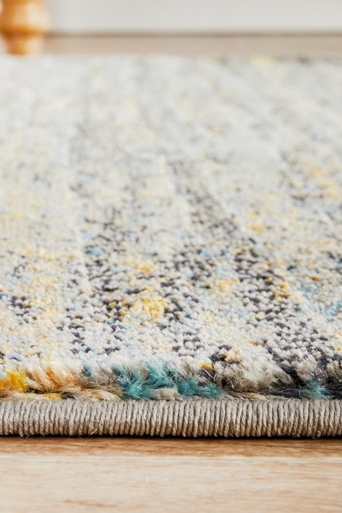 Nocturne Slate Multicolor Runner Rug