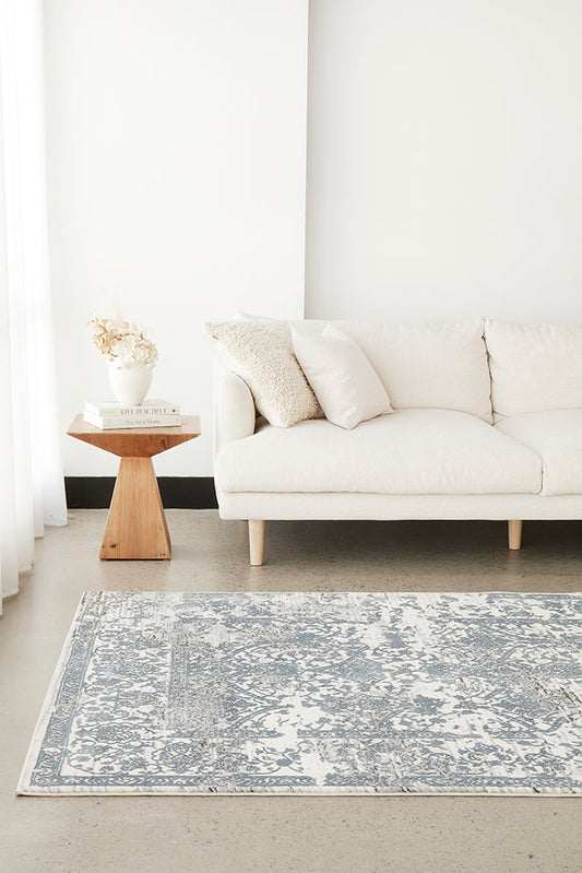 Dorna Snow Blue Rug