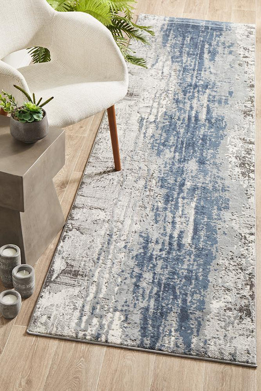 Dorna Tusk Blue Runner Rug