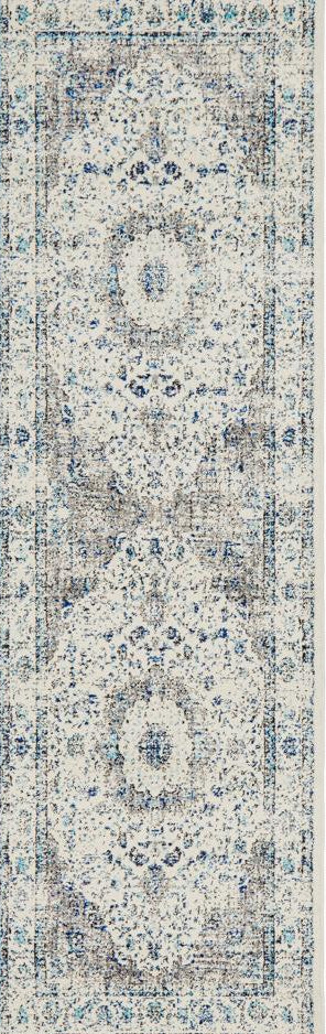 Pietra White Runner Rug
