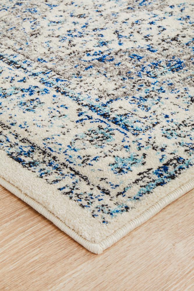 Pietra White Runner Rug