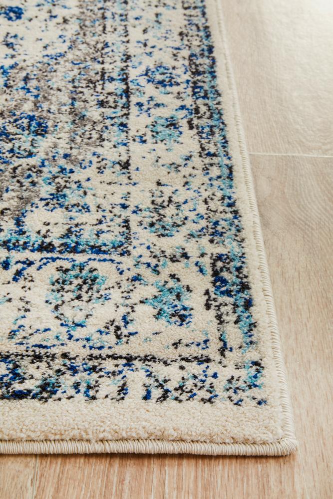 Pietra White Runner Rug