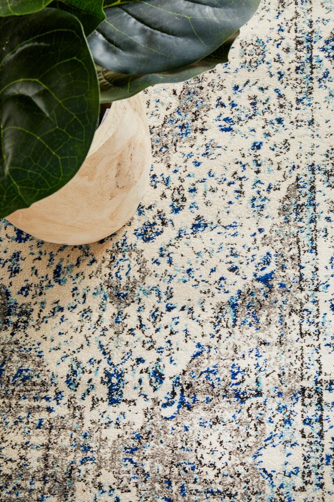 Pietra White Runner Rug