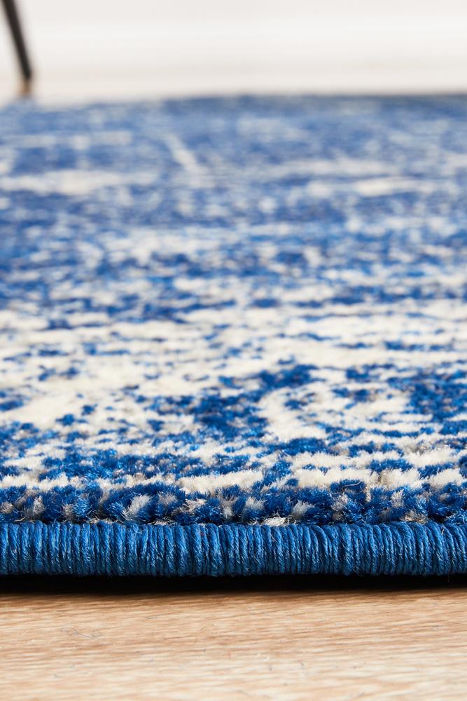 Pietra Navy Round Rug