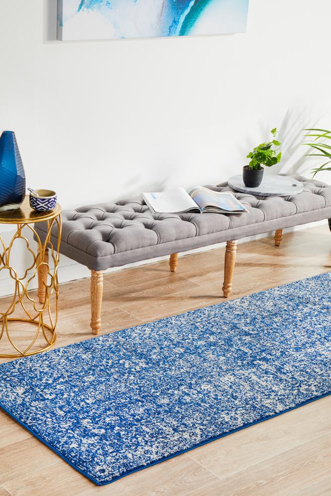 Pietra Navy Runner Rug