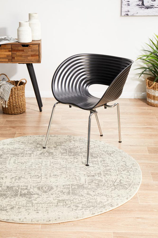 Pietra White Silver Rug
