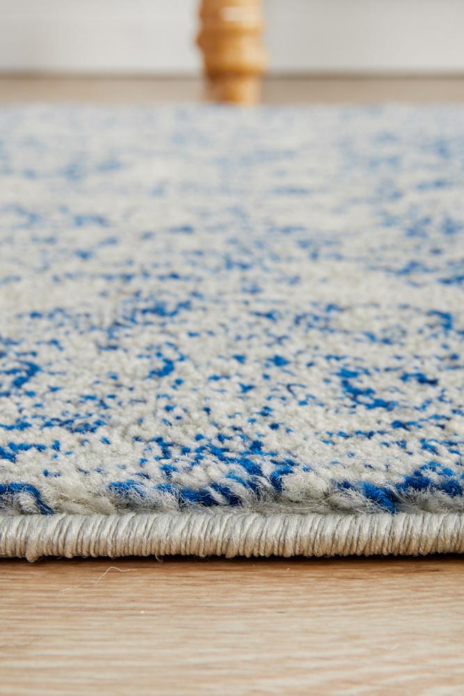 Pietra Blue Denim Runner Rug