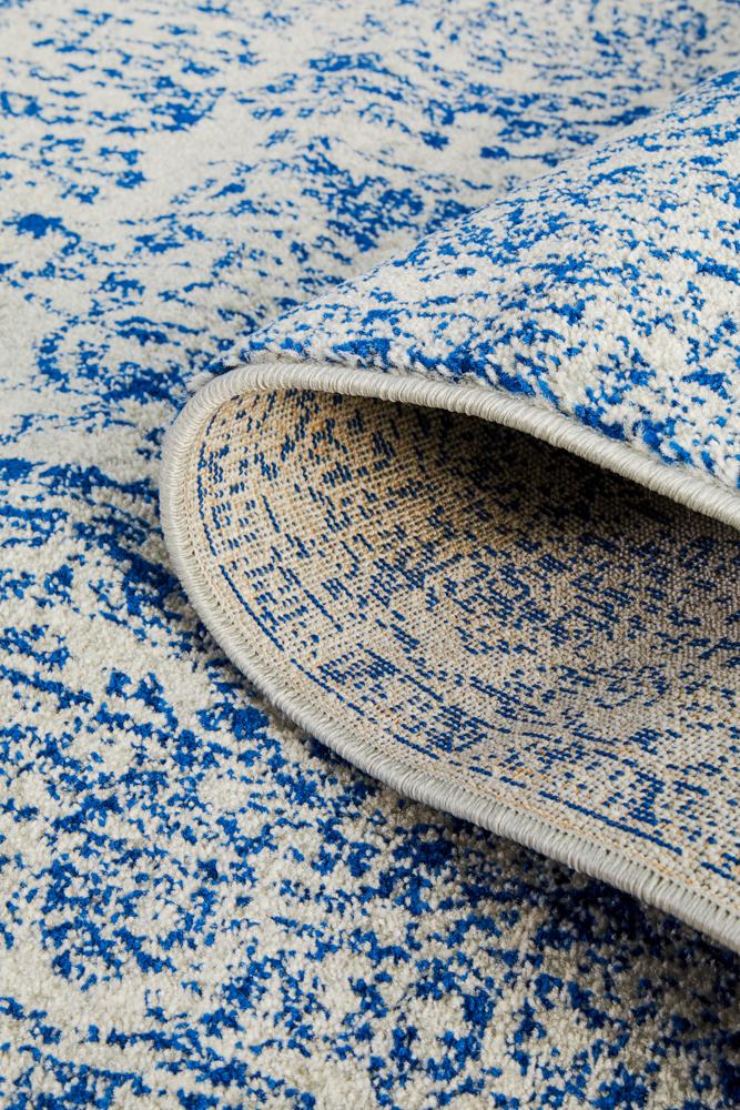 Pietra Blue Denim Runner Rug