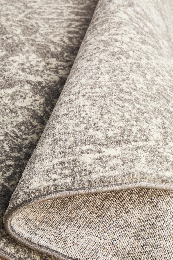 Pietra Ash Grey Round Rug