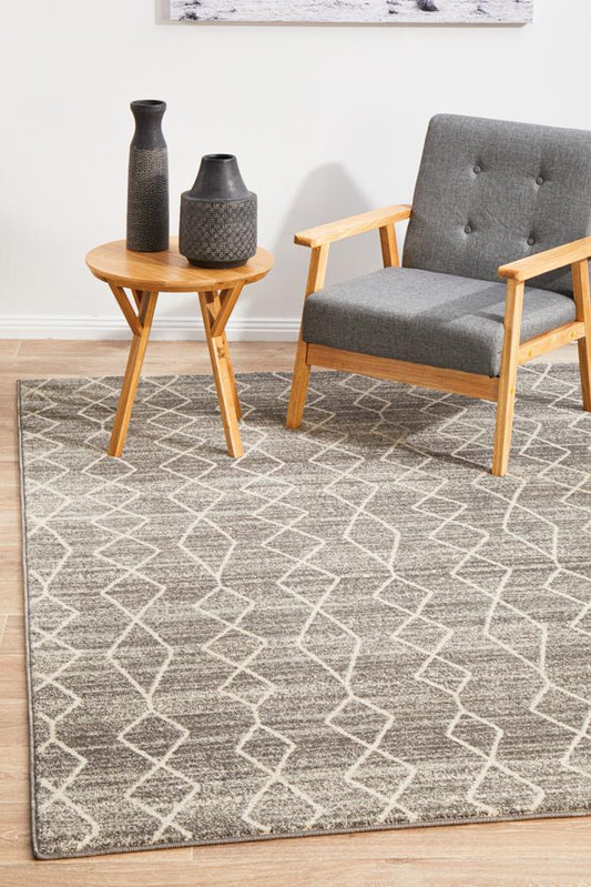 Pietra Pewter Silver Rug