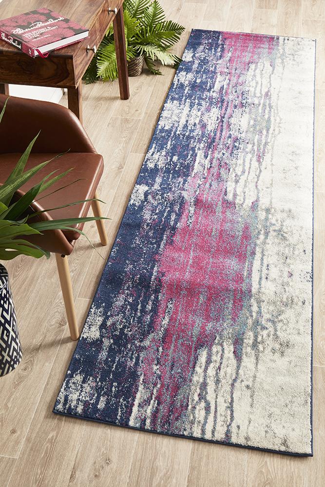 Pietra Stone Multicolor Runner Rug
