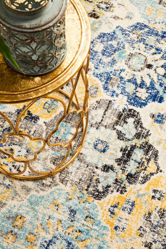 Pietra Multicolor Round Rug