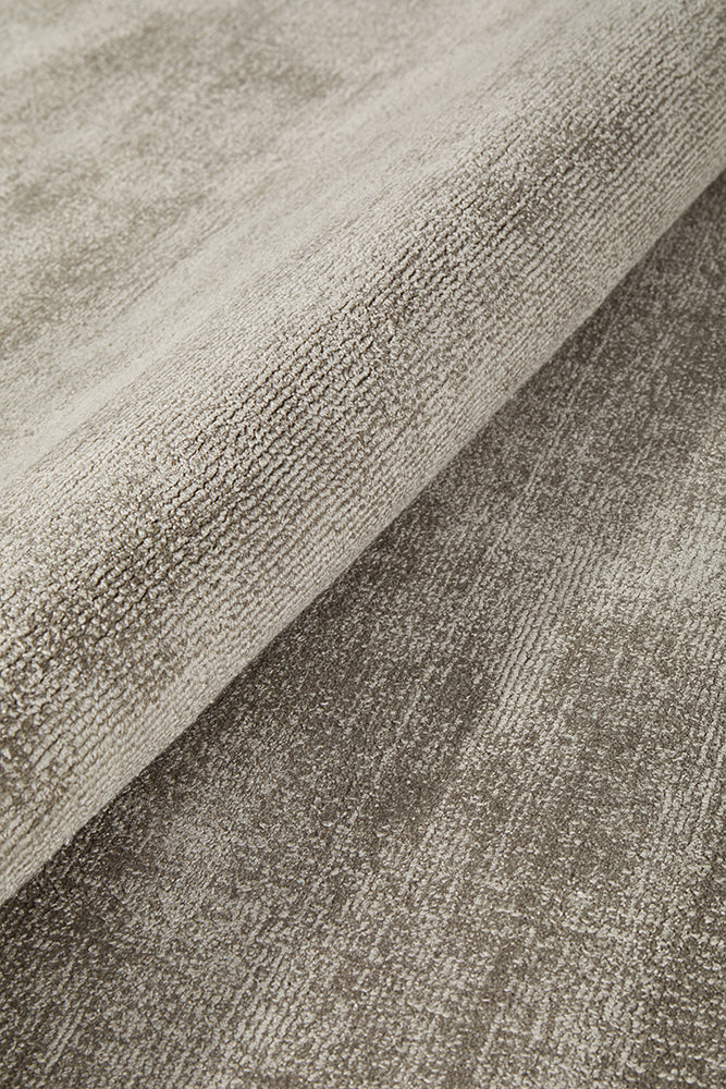 Elvane Grey Viscose Rug