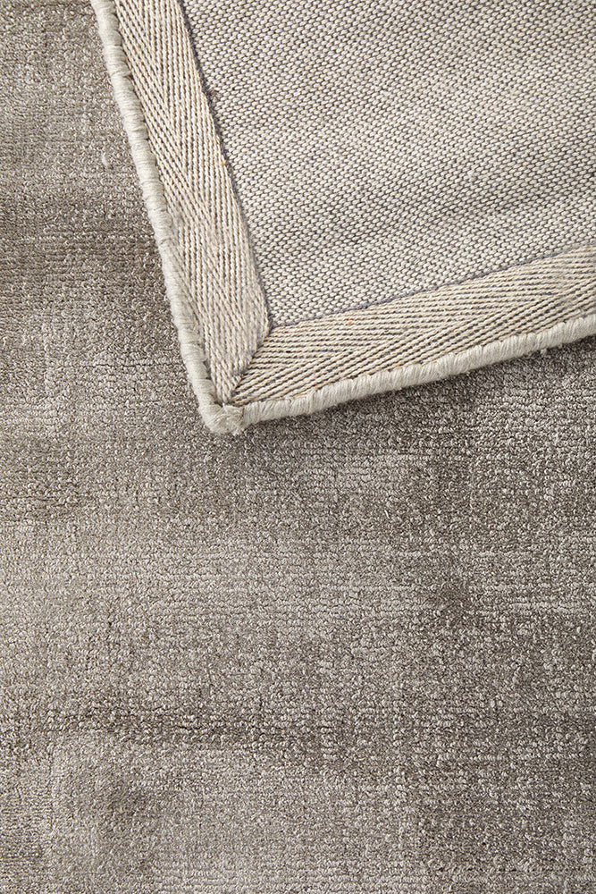 Elvane Grey Viscose Rug