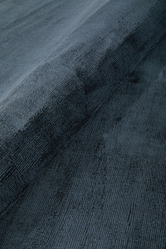 Elvane Navy Viscose Rug