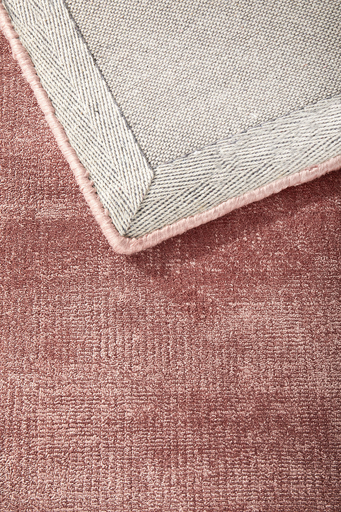 Elvane Pink Viscose Rug