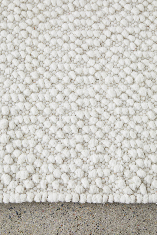 Fresne White Rug