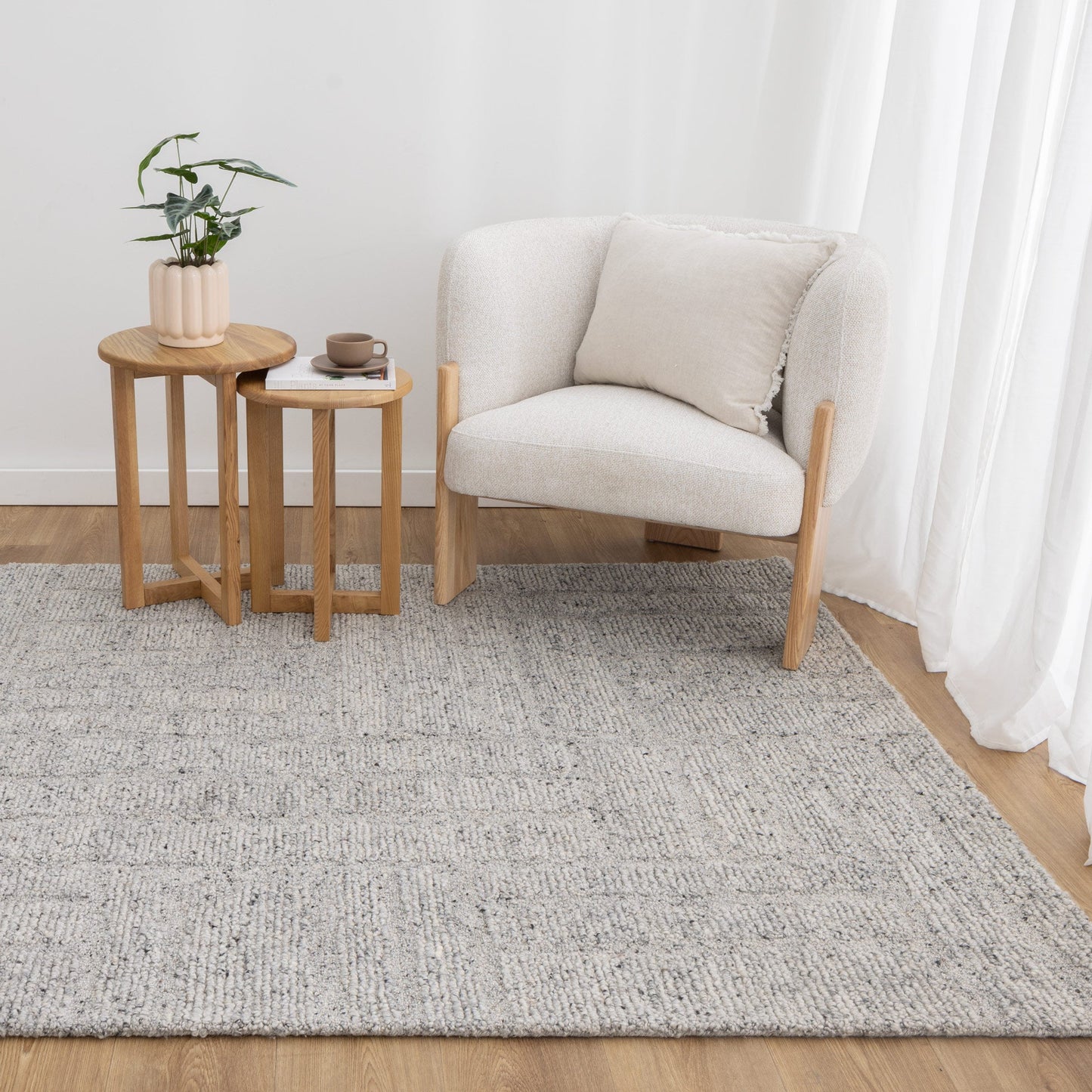 Serenity Grey Wool Rug