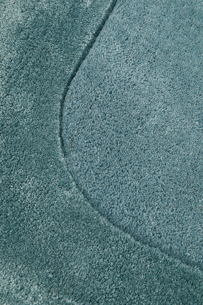 Corvelle Blue Wool Runner Rug