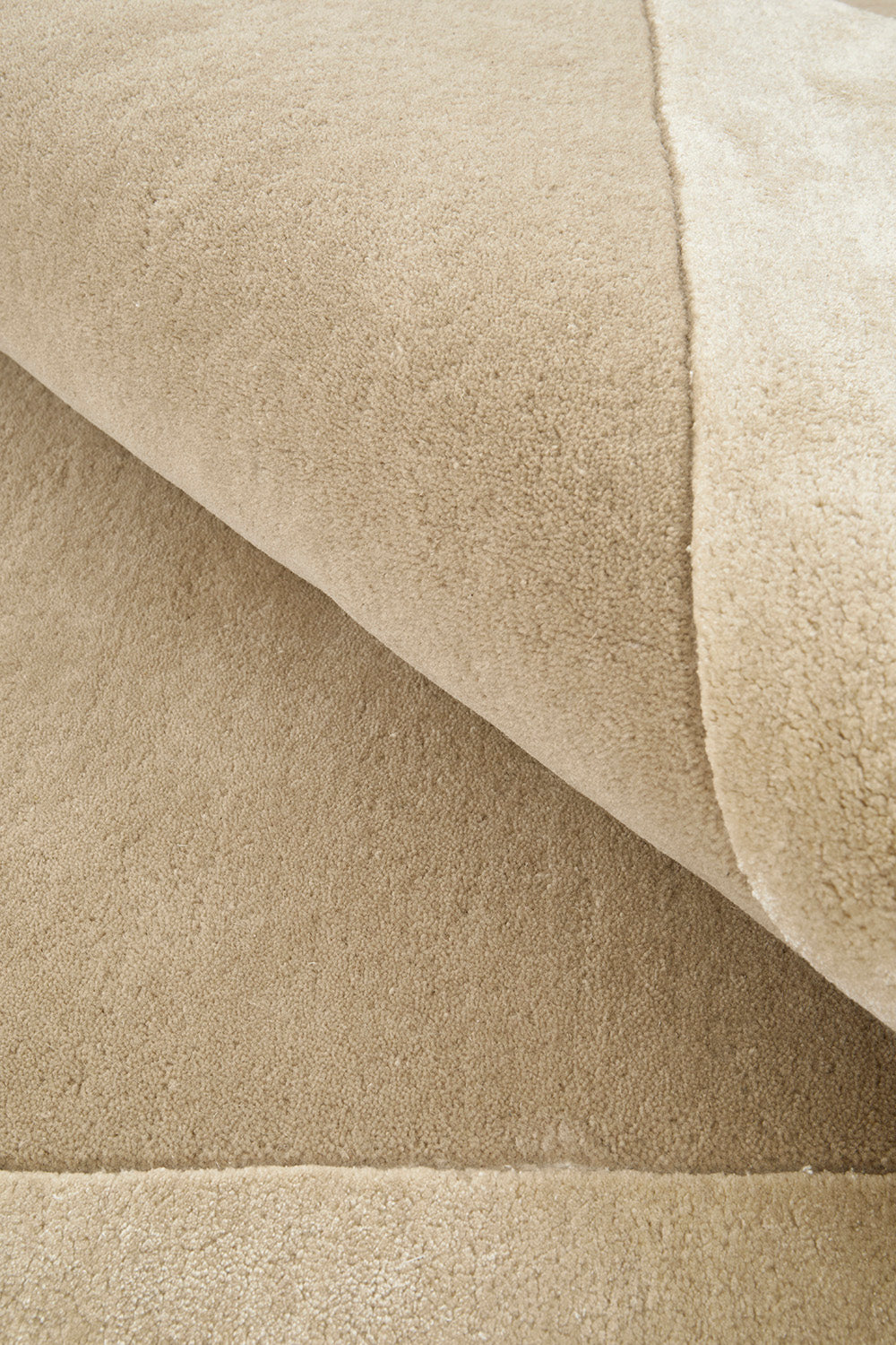 Corvelle Oat Brown Wool Rug