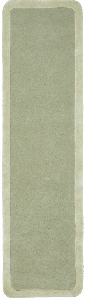 Corvelle Green Wool Runner Rug