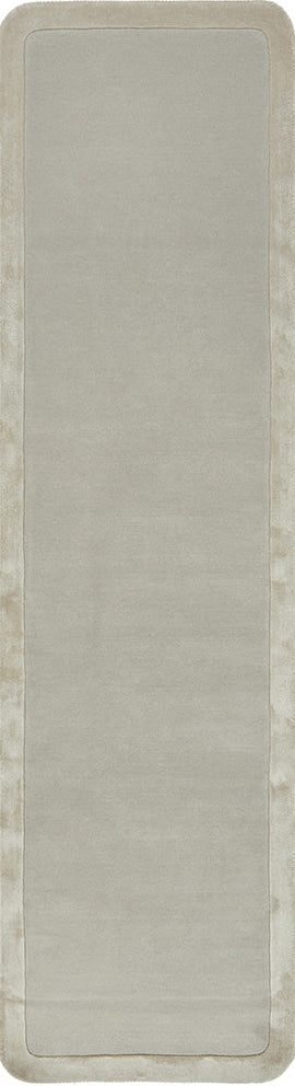 Corvelle Silver Wool Runner Rug